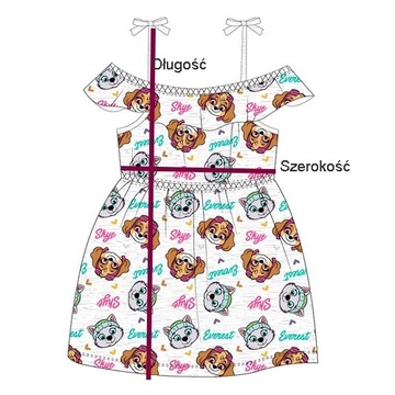 Платье Paw Patrol Skye для девочки, 122 см