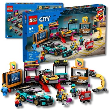 LEGO CITY WARSZTAT TUNINGOWANIA SAMOCHODÓW 60389 KLOCKI ZESTAW