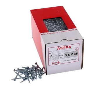 WKRĘT 3.5X35 /1000 SZT/ ASTRA