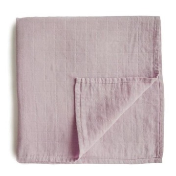 MUSHIE Kocyk Otulacz muślinowy 120x120 Mauve