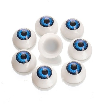 Oczy do Zabawek Plastik 20x10mm 8szt