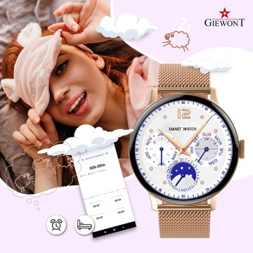 SMARTWATCH ЖЕНСКИЕ ЧАСЫ GIEWONT Supernova GW330 ЗВОНКИ SMS ШАГИ ЦИКЛА