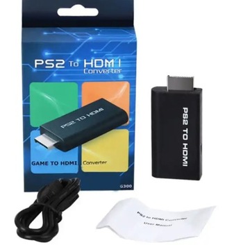 ADAPTER PS2 do HDMI KONWERTER PRZEJŚCIÓWKA AUDIO