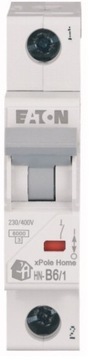 EATON WYŁĄCZNIK NADPRĄDOWY 1P B 6A 6kA AC