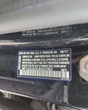 Porsche Cayenne III 2018 Porsche Cayenne Auta z USA -Zapytaj o wiecej ofert 3.6 Benzyna 300KM, zdjęcie 5