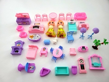 КУКОЛЬНЫЙ ДОМ КУКЛЫ ВИЛЛА ФИГУРКИ МЕБЕЛЬ собака