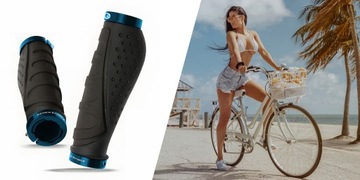 Грипсы Велосипедные ручки для велосипеда Эргономичные удобные металлические наконечники 2 шт.