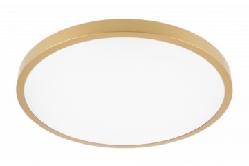 PLAFON LAMPA ŁAZIENKOWA DUŻA ZŁOTA LED 32W IP54 PLAFON ZEWNĘTRZNY NA BALKON