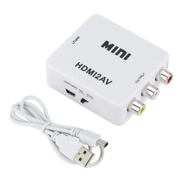 Конвертер изображения из HDMI в адаптер адаптера сигнала AV 3x RCA Chinch
