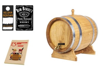 Дубовая бочка 15л для виски, самогона, вина, ликеров (с сертификатом ПЖ)