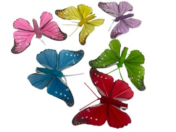 PTASZEK #15 MODRASZKA OZDOBNY ŻÓŁTO-ZIELONY NA SPINACZU PTASZEK PTASZKI