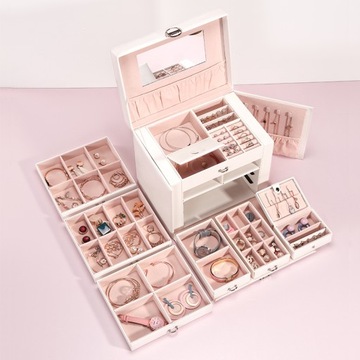 БОЛЬШАЯ КОРОБКА-ОРГАНИЗАТОР ДЛЯ ЮВЕЛИРНЫХ КОЛЕЦ ДЛЯ ДЕВОЧКИ