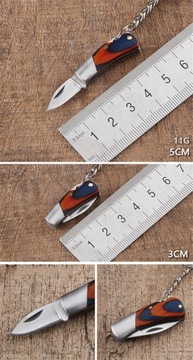 МИНИ НОЖ КАРМАННЫЙ НОЖ БРЕЛОК СТАЛЬ + ДЕРЕВО