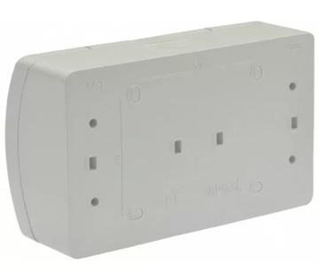 ДВОЙНАЯ ГЕРМЕТИЧНАЯ РОЗЕТКА НАВЕРХНОСТНОГО МОНТАЖА С ЗАСЛОНКОЙ