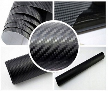 Фольга REAL 3D CARBON Carbon BLACK 50x100 PROFESSIONAL автомобильный шпон