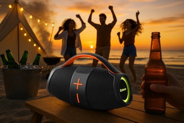 DUŻY GŁOŚNIK BEZPRZEWODOWY BOOMBOX MOBILNY SYSTEM NAGŁOŚNIENIOWY RADIO USB