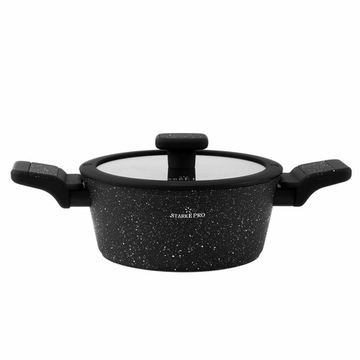 GARNEK Indukcja POKRYWKA MAŁY Marmurkowy Starke Pro Ceres Marble 1,6 l 18cm