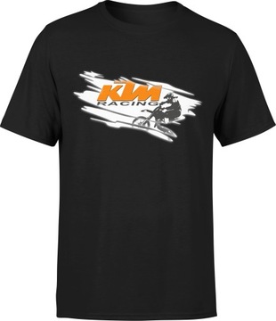 MĘSKI T-SHIRT KOSZULKA KTM RACING CROSS ROZM. S MĘSKA TSHIRT Z NADRUKIEM