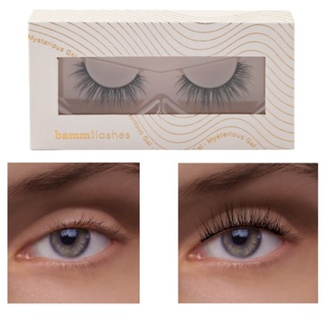 SZTUCZNE RZĘSY na pasku GĘSTE długie wytrzymałe czarne OBJĘTOŚĆ BAMM!LASHES
