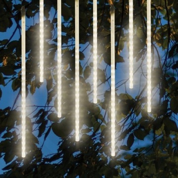 SOPLE METEORY LED LAMPKI PADAJĄCY ŚNIEG BIAŁE ciep