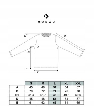 Longsleeve Koszulka Męska na długi rękaw MORAJ L