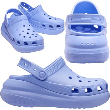 crocs damskie chodaki na platformie classic crush lekkie wysokie 38-39 W8