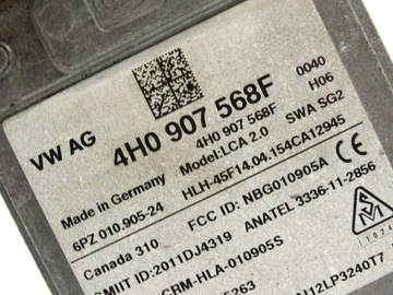 ASISTENT PÁSY POHYBU AUDI A8 S8 D4 4H 4H0907568F
