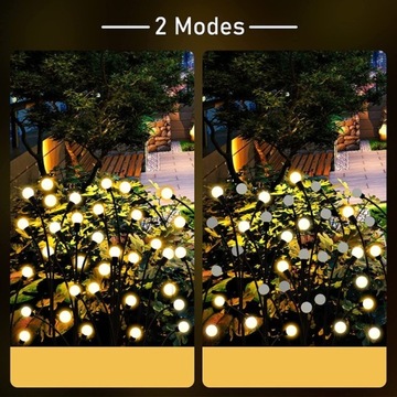 4 шт. СОЛНЕЧНЫЕ СВЕТЛЯЧКИ САДОВЫЕ ЛАМПЫ 12LED 2,1 СМ