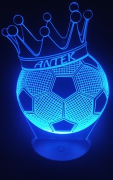 3D LED ЛАМПА С ДИСТАНЦИОННЫМ ШАРОМ С КОРОНОЙ С ИМЕНЕМ