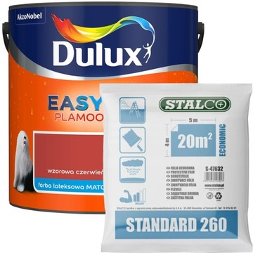 Dulux EasyCare Farba Wzorowa czerwień 2,5L +GRATIS