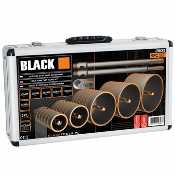 KORONKI OTWORNICE DO BETONU 30 40 65 80 100MM SDS PLUS ORAZ MAX 300MM 9el