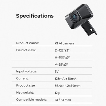 Интеллектуальное управление камерой Creality K1 AI
