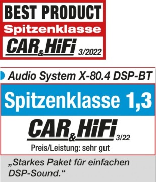 Аудиосистема X-80.4DSP-BT 8-канальная DSP 4x80/150 Вт