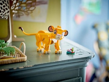 LEGO DISNEY 43243 KRÓL LEW LWIĄTKO SIMBA + LEGO TORBA PAPIEROWA ŚREDNIA