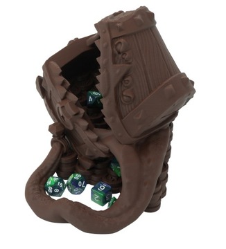 Волшебный сундук с золотом - башня для игральных костей - Mimic Dice Tower Brown