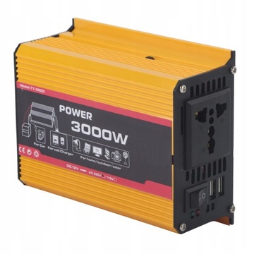 3000W 12V 220V CZYSTA FALA SINUSOIDALNA FALOWNIK