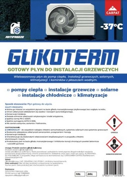 Płyn instalacji grzewczych GLIKOL CARPAT -37C 10L