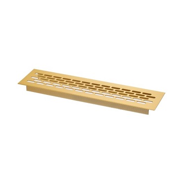 ALUMINIOWA MEBLOWA KRATKA WENTYLACYJNA DO MEBLI METALOWA 60x245 mm - ZŁOTA