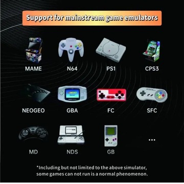 Портативная игровая консоль R36S Retro, дюймовый IPS-экран, R36S черный, 64 ГБ