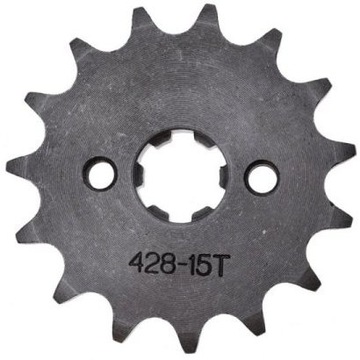 ZĘBATKA NAPĘDOWA PRZÓD zdawcza 15z 428 Enduro M6