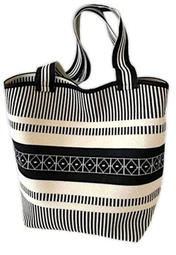 TORBA DAMSKA MŁODZIEŻOWA NA RAMIĘ ORYGINALNA MOCNA TKANA WAKACYJNA PLAŻOWA