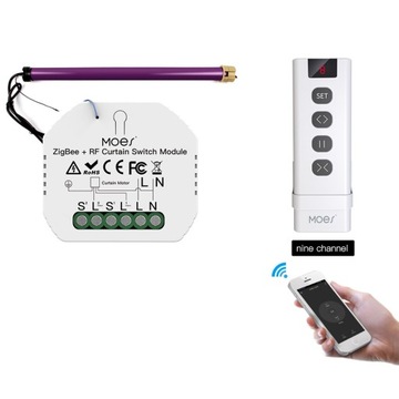 ZIGBEE TUYA Moduł Przełącznika Do Kurtyn+IR Pilot