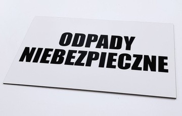 доска 40x25 ОПАСНЫЕ ОТХОДЫ ПВХ доска 3