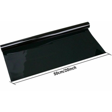 Тонировочная пленка для окон автомобиля, солнцезащитная наклейка на окно, ширина от солнца 50 см, черная