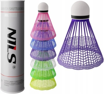 НАБОР ДЛЯ БАДМИНТОНА NILS: 2 алюминиевых ракетки из графитового карбона, 6 выстрелов, 2 сумки.