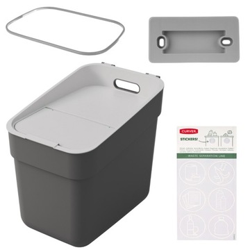 Kosz BIO na śmieci KETER 20l pojemnik segregacji odpadów READY TO COLLECT