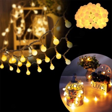 УЛИЧНЫЕ САДОВЫЕ ЛАМПЫ 50LED ТЁПЛЫЙ БЕЛЫЙ -15м