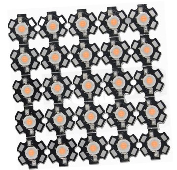 Светодиод мощности 3 Вт, полный спектр + печатная плата
