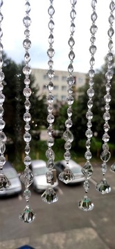 НАБОР ХРУСТАЛЬНЫХ БУСИН-ГИРЛЯНД ИЗ 10 ШТ. ДЛЯ ОКНА
