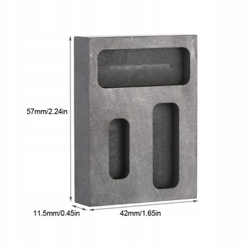 ЧИСТЫЙ ГРАФИТ Слиток ТИГЛЬНАЯ ФОРМА ДЛЯ ПЛАВКИ